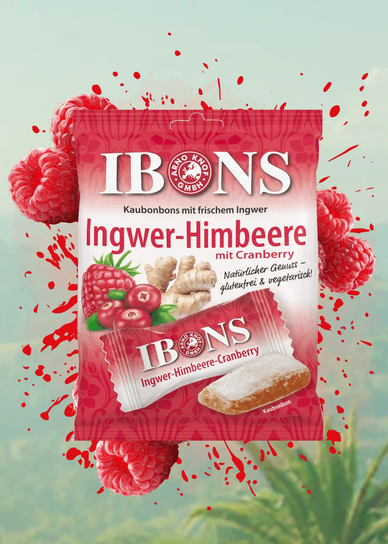 IBONS Ingwer-Bonbons Verpackung